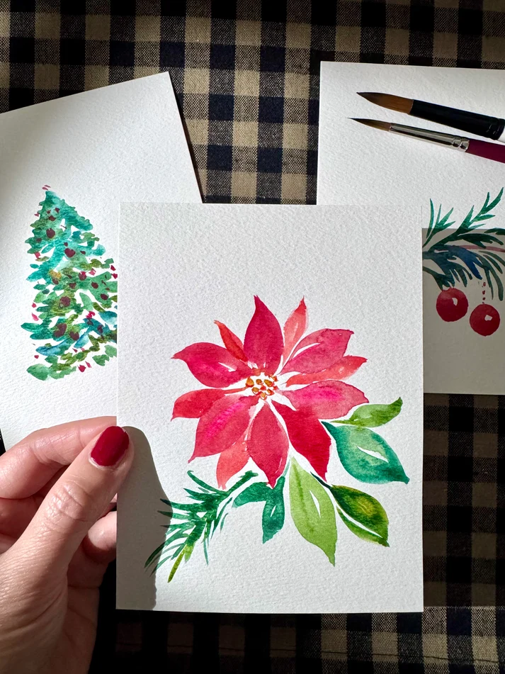Holiday Botanicals Watercolor Workshop